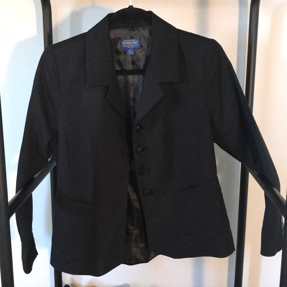 Pendleton classic wool blend blazer